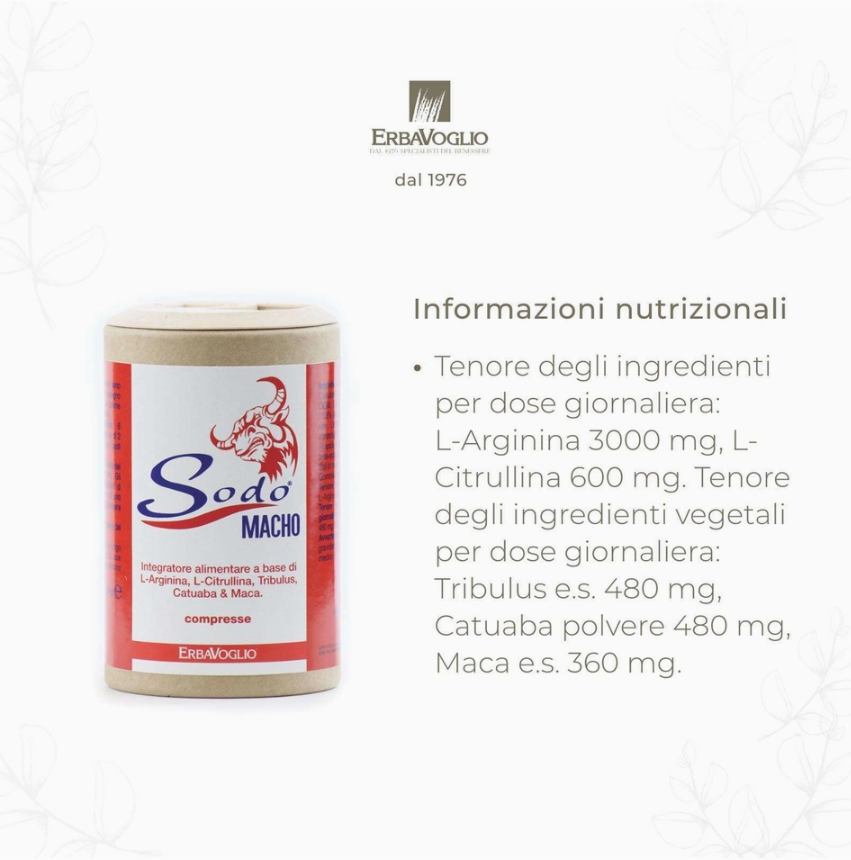 LIBIDO POZITIV - SODO MACHO - 60capsule – produs Italia