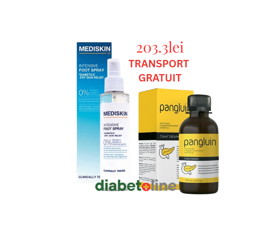 SPRAY PICIOARE DIABETICE TESTAT CLINIC - pentru PICIORUL DIABETIC - MEDISKIN 135 ML