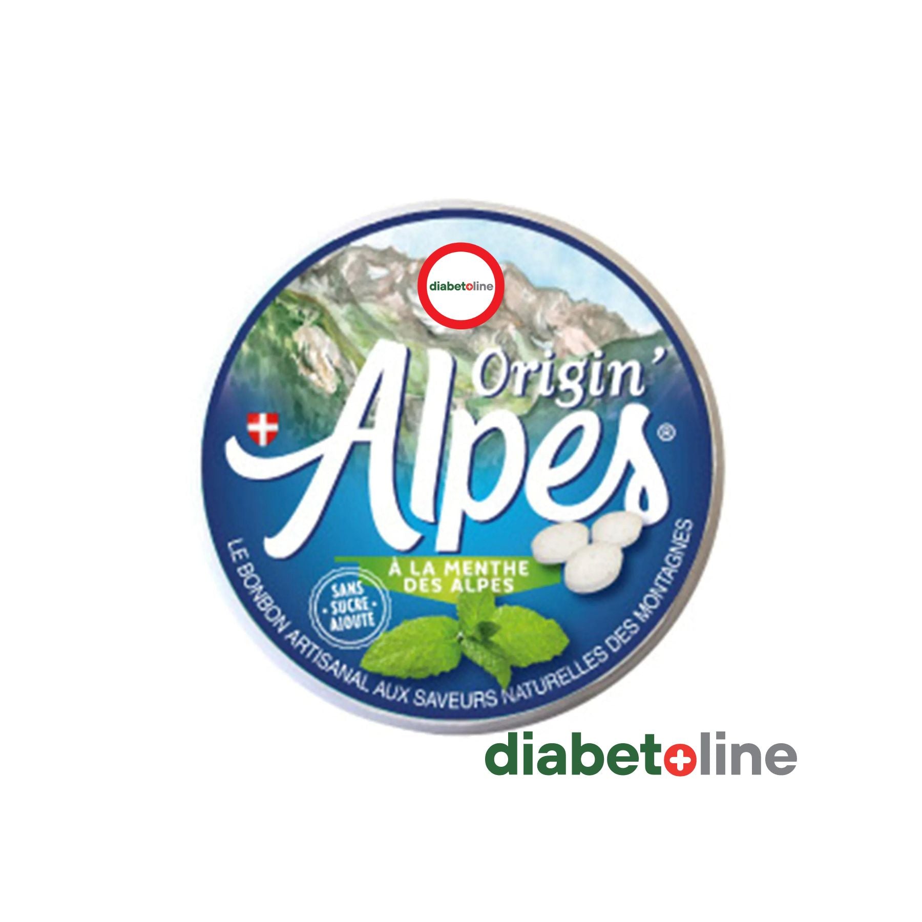 Bomboane mentolate - fără zahăr - ORIGIN ALPES 35 gr