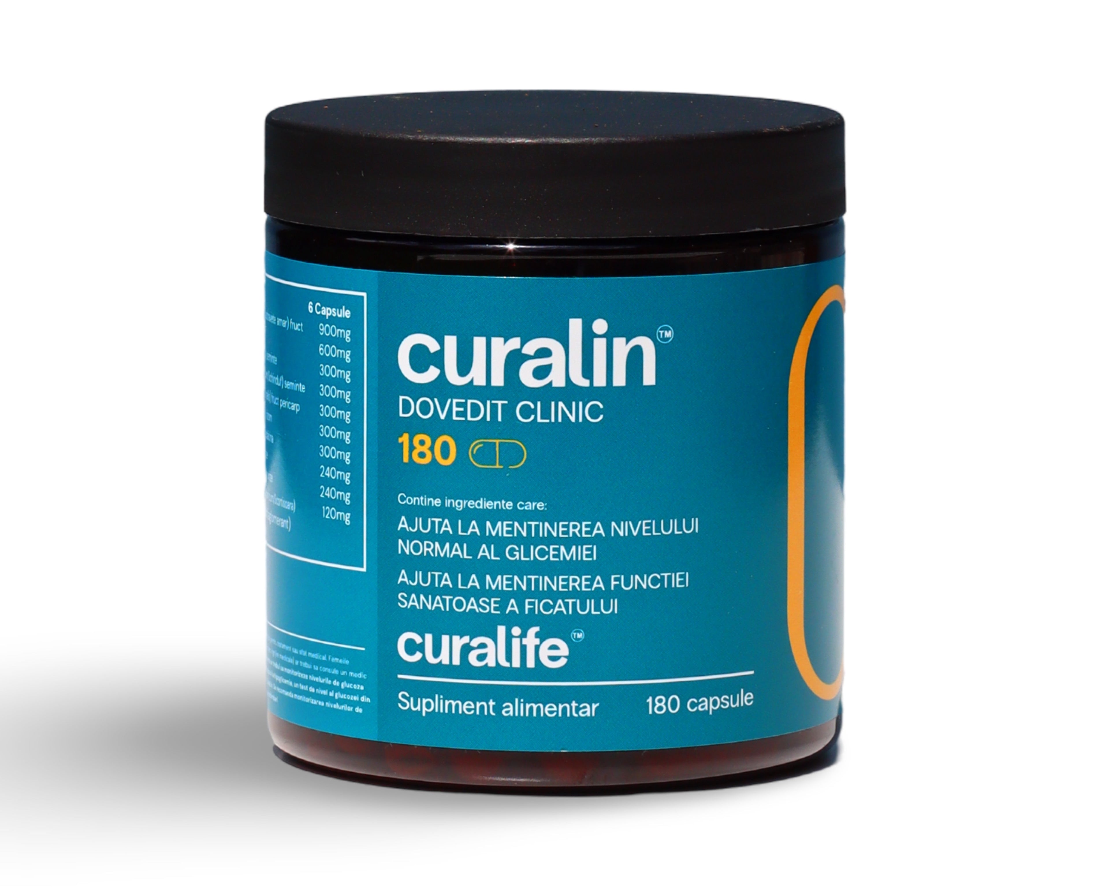 Curalin reduce și normalizează glicemia pentru diabet tip2 - 180 capsule