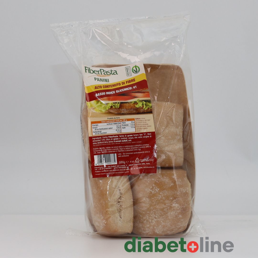 Pâine cu indice glicemic scăzut - FIBER PASTA 320 gr (4 chifle)