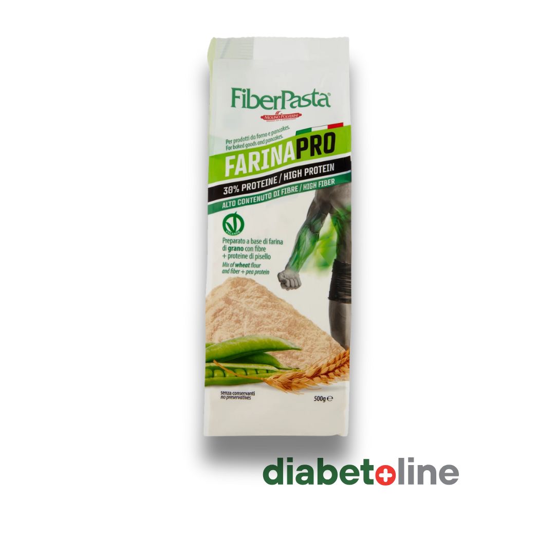 FĂINA PROTEICĂ PENTRU MANAGEMENTUL GREUTATII SI AL GLICEMIEI - 30%PROTEINE -PASTAPRO 500 GR - produs Italia