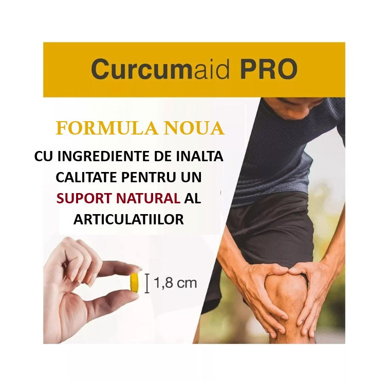 ANTIINFLAMATOR GENERAL - Curcuma cu turmeric și piperină, 60 de comprimate - produs Italia