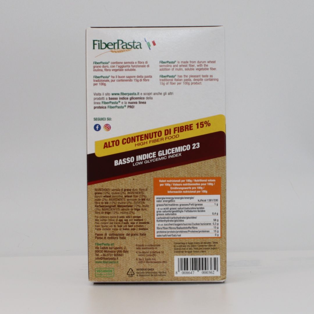 Paste fusilli- indice glicemic scăzut - FIBER PASTA 250 gr
