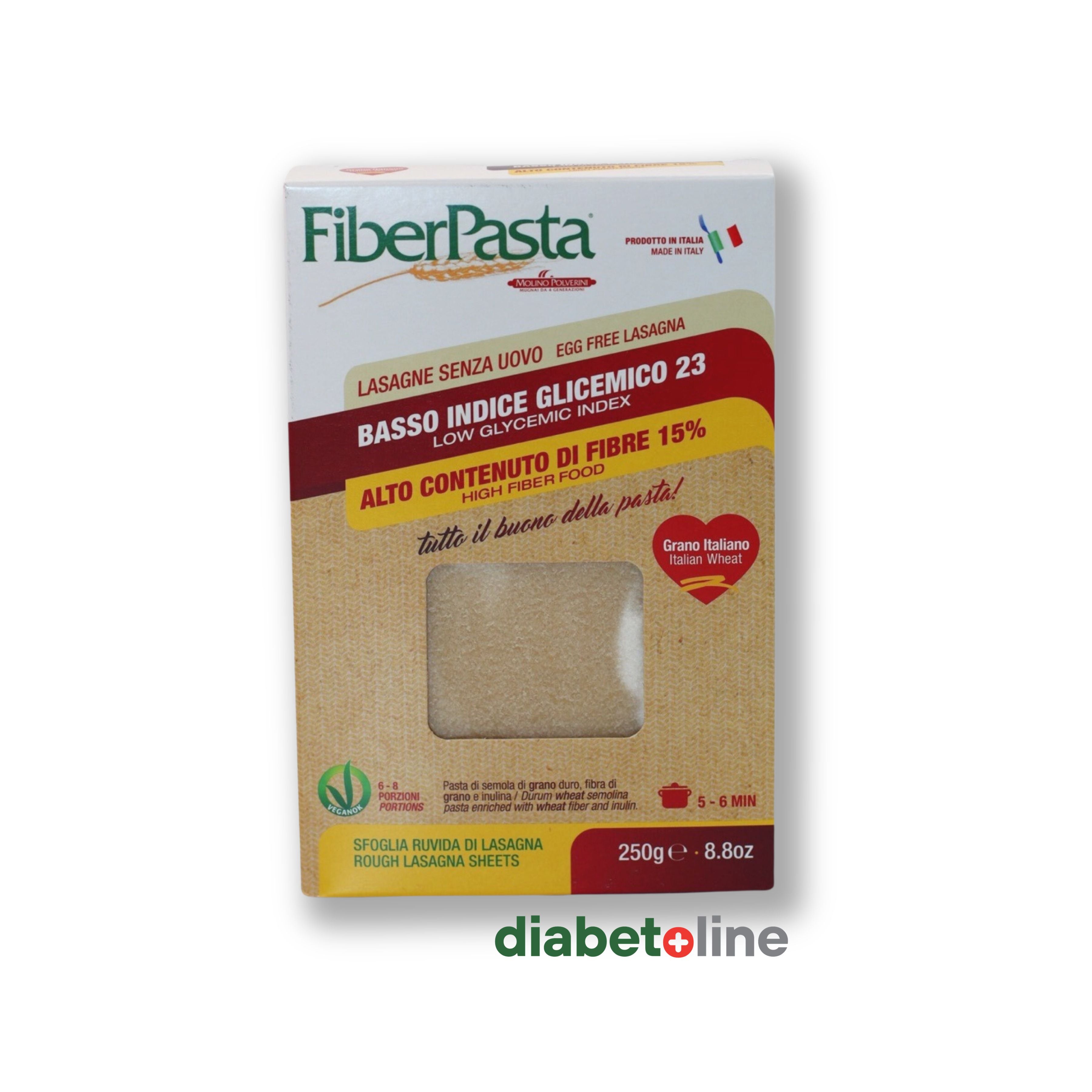 Lasagna- indice glicemic scăzut - FIBER PASTA 500 gr