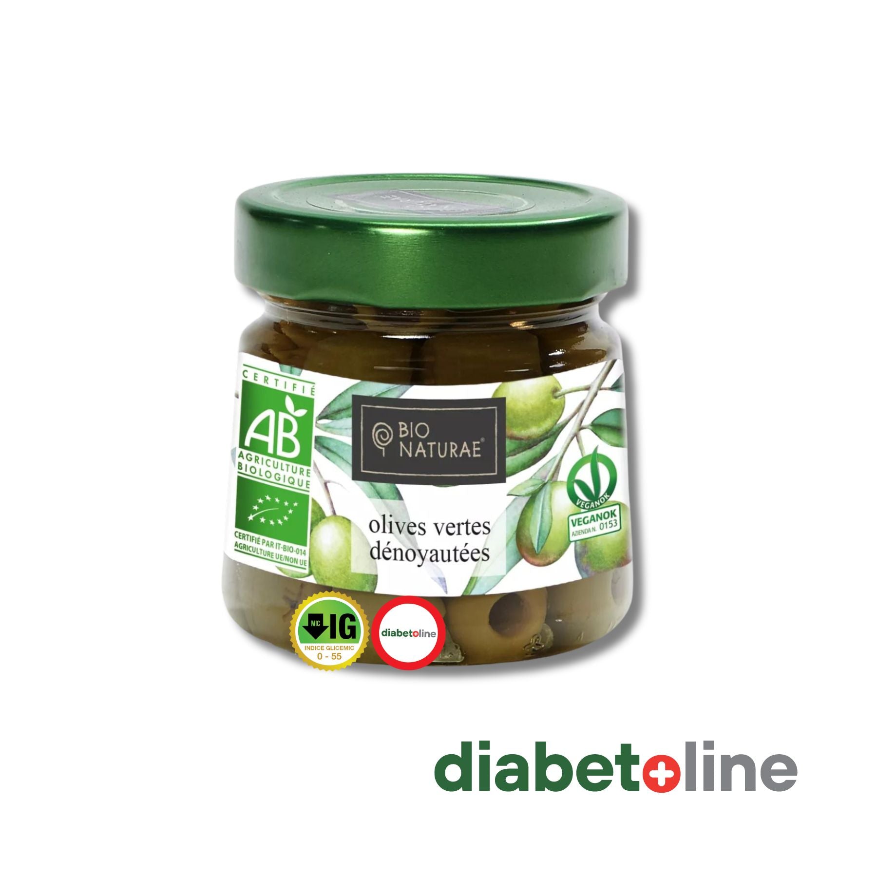 Bio MĂSLINE VERZI FĂRĂ SÂMBURI - BIONATURAE, 185gr