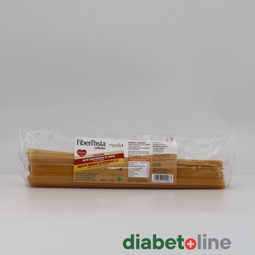 PASTE PENTRU DIABETICI - SPAGHETTI - indice glicemic mic 23- FIBER PASTA 500 gr- produs Italia