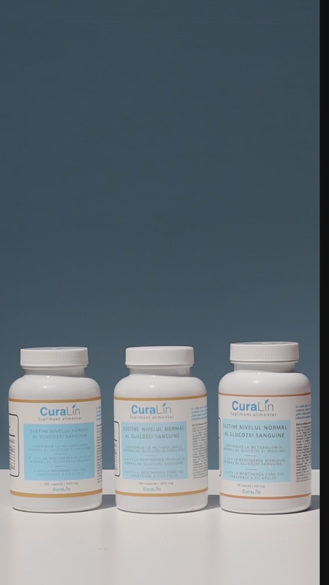 Curalin reduce și normalizează glicemia pentru diabet tip2 - 180 capsule