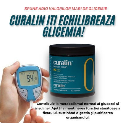Curalin reduce și normalizează glicemia pentru diabet tip2 - 90 capsule