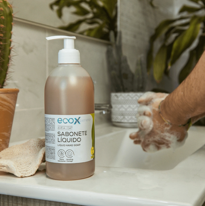 SAPUN LICHID ECOLOGIC de mâini cu ovăz 0,5 l - Fabricat în Portugalia