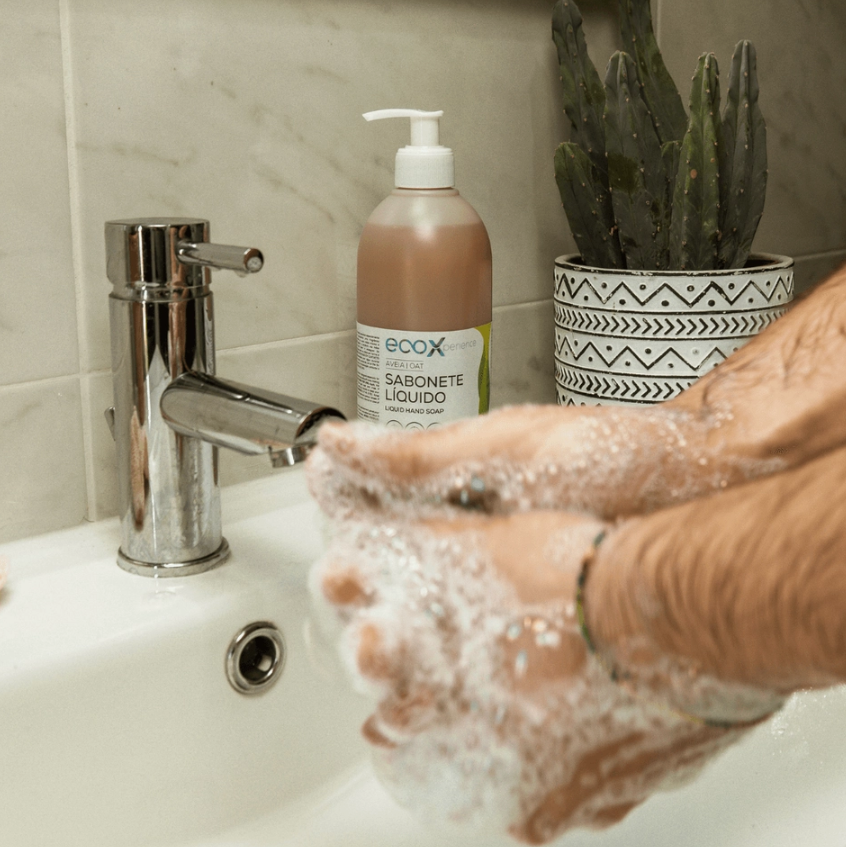 SAPUN LICHID ECOLOGIC de mâini cu ovăz 0,5 l - Fabricat în Portugalia