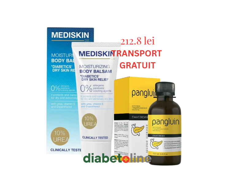 CREMA PICIOARE DIABETICE - Mediskin formula pentru pielea diabeticilor 10% UREE - TESTAT CLINIC -200 ML