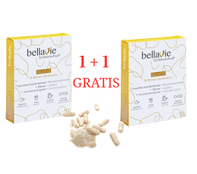 GLICEMIE NORMALA - BELLAVIE GLUCO - sustinere naturala -BellaVie GLUCO - Unic -  30capsule -produs Belgia