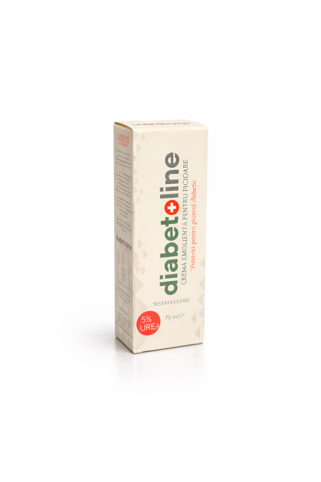 Diabetoline - CREMA PENTRU PICIORUL DIABETIC - TESTAT CLINIC Urea (5%) 75 ml