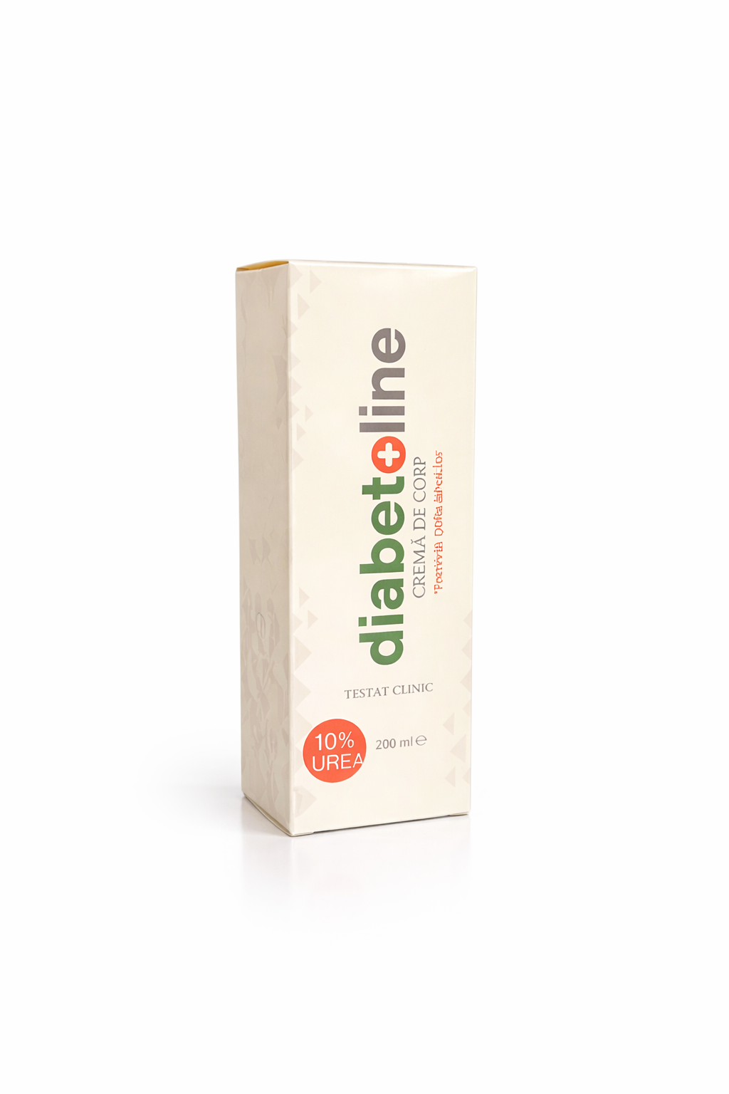 Diabetoline - CREMA POTRIVITA PENTRU PIELEA DIABETICILOR 10% UREE - TESTAT CLINIC -200 ML
