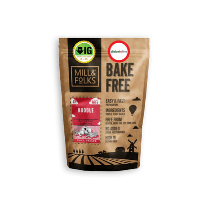 Premix pentru tăiței cu indice glicemic mic /Bake-Free Noodles flour mixture 900 gr
