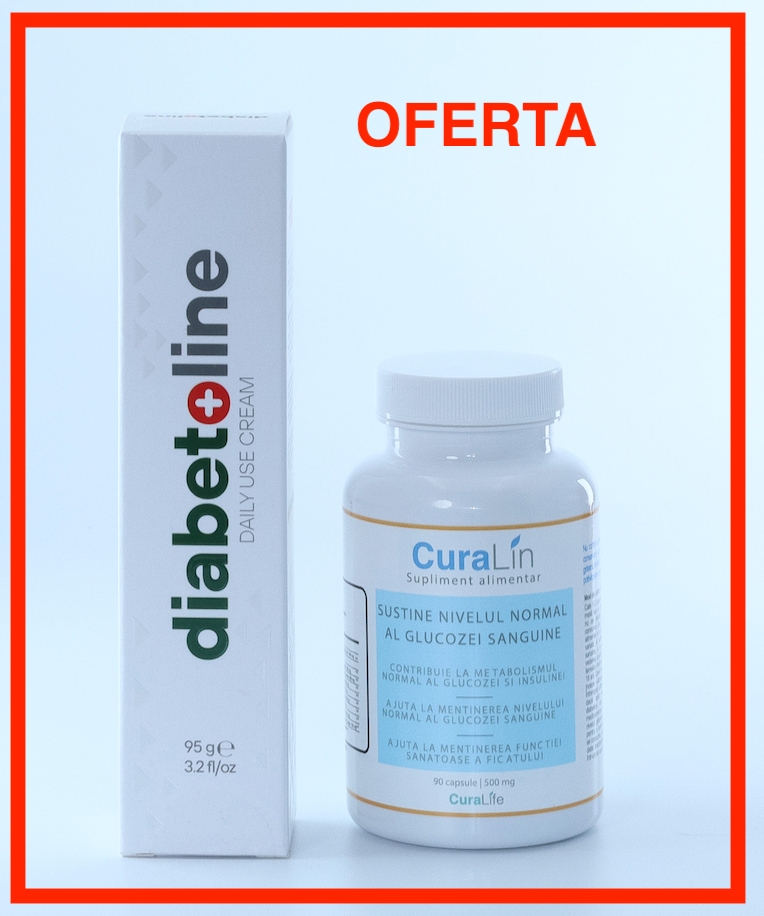 OFERTA 1 x Curalin 90 capsule + 1 x Diabetoline Crema 95g
