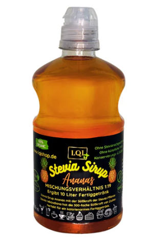 Sirop concentrat cu aromă de ANANAS - indice glicemic scăzut 25 - 500ml- produs Germania
