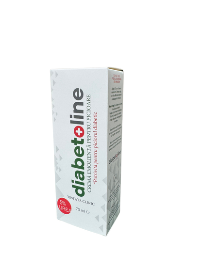 Diabetoline - CREMA PENTRU PICIORUL DIABETIC - TESTAT CLINIC Urea (5%) 75 ml