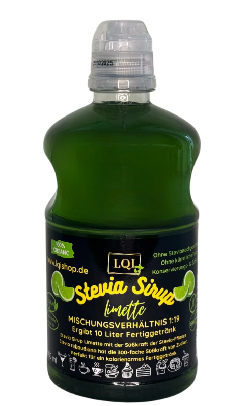 Sirop pentru diabetici cu aromă de LĂMÂIE VERDE - indice glicemic scăzut 25 - 500ml- produs Germania