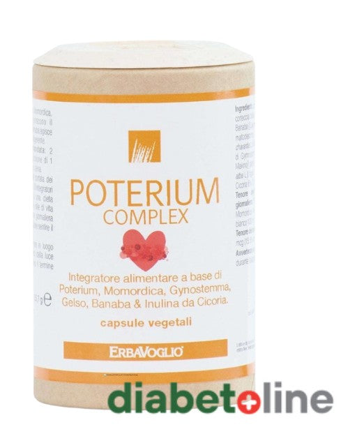 GLICEMIC POTERIUM COMPLEX - reduce nivelul zahărului din sânge - 60 capsule – produs Italia