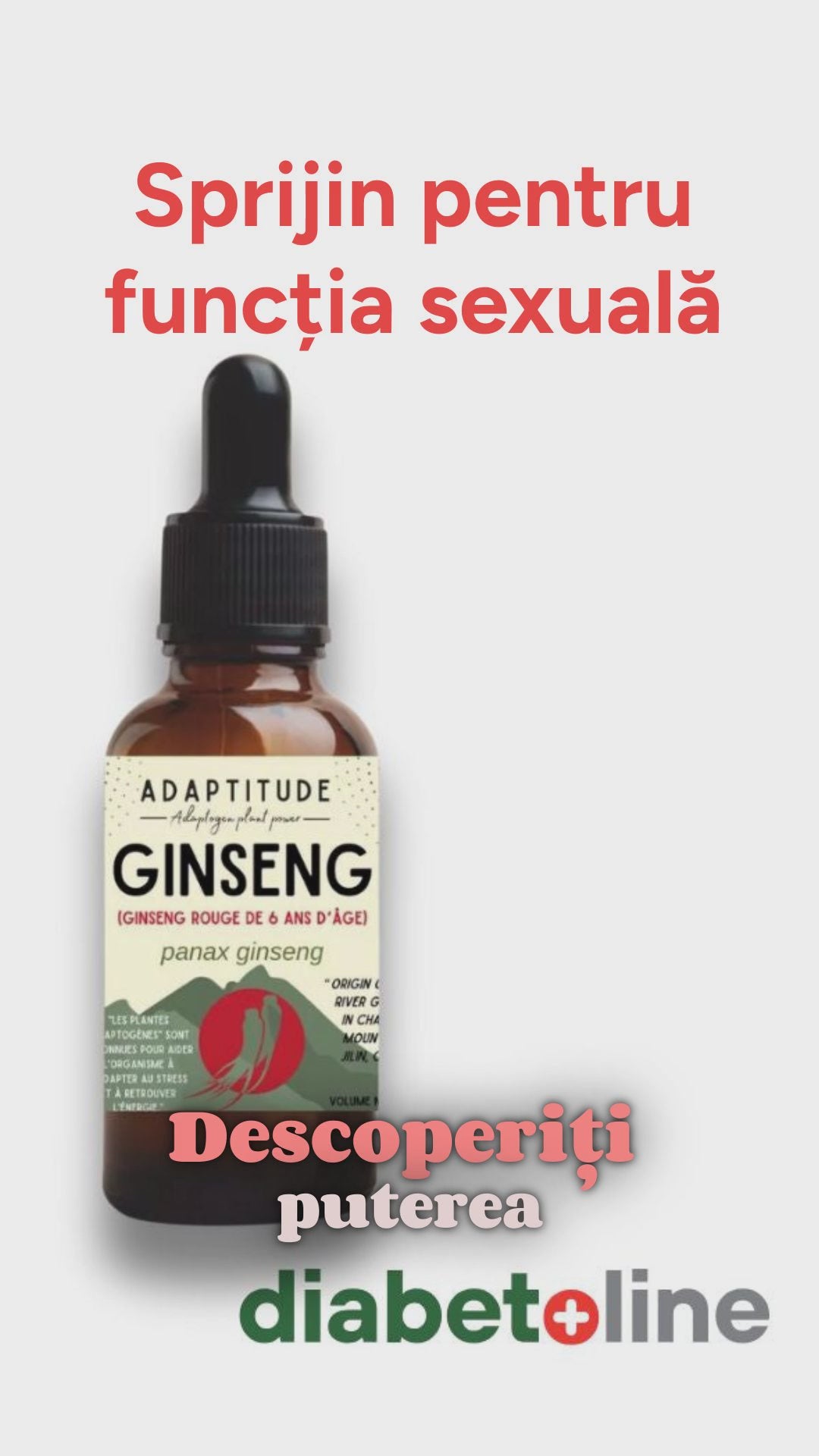 Sprijin pentru funcția sexuală extract Ginseng Roșu – Produs Premium 30 ml