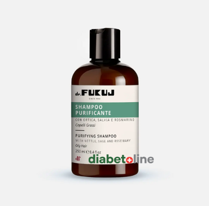 Dr.Fukuj - Șampon purificator – pentru păr gras - produs Italia - 250ml