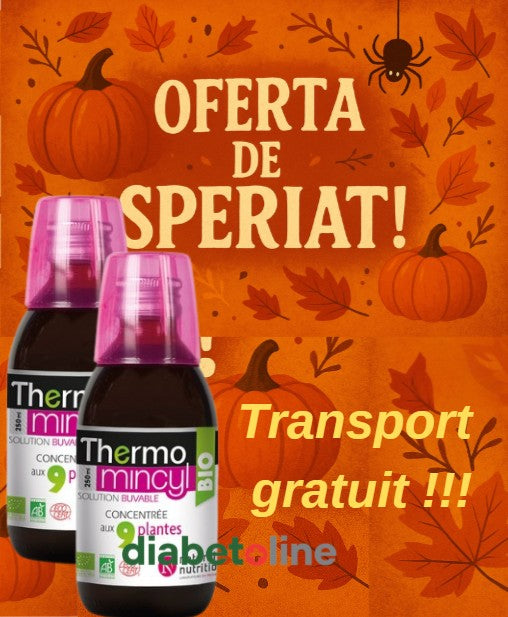 2 x ARDE GRĂSIMILE ELIMINĂ EXCESUL DE APĂ - Concentrat de 9 plante - Thermomincyl Bio 500ml - produs in Franta